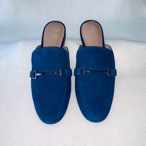 FrancoSarto Blue Suede Mule